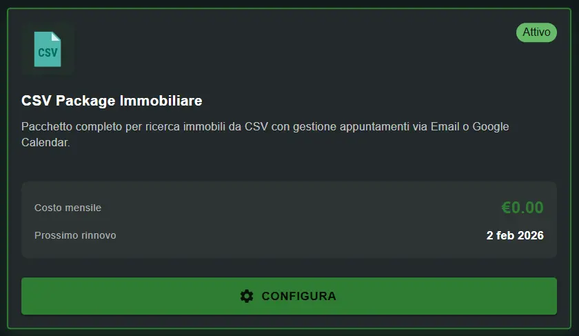 AI4CALL - MCP CSV Package Real Estate Configuration