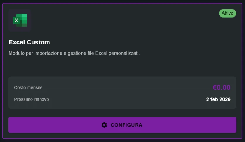 Configurazione Server MCP - Excel Custom